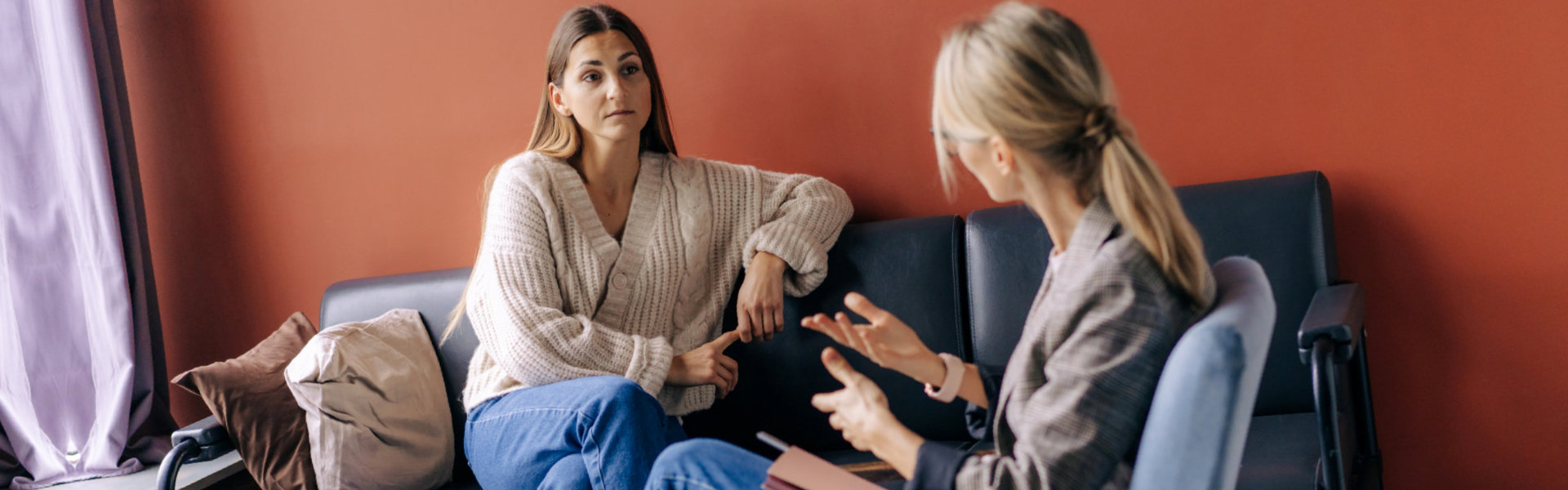 woman talking to the lady